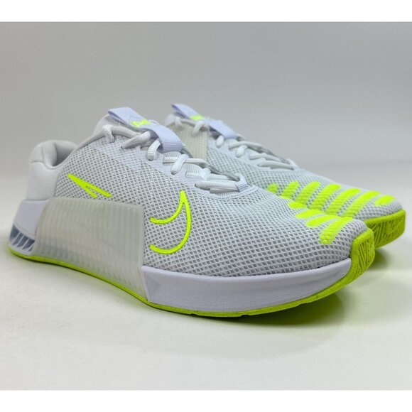 Nike Metcon 9 Mens White Green Volt Athletic Shoes Sneakers Crossfit DZ2617-104 - Picture 2 of 8